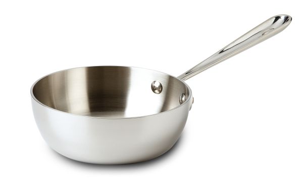 All-Clad  Tri-ply Stainless Steel 1-qt open sauce pan 