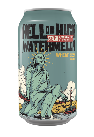 21st Amendment Brewery Hell Or High Watermelon 12 Pack Cans