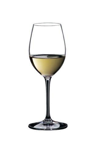 Two White Wine Riedel Crystal Glasses 