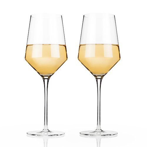 Angled Crystal Chardonnay glasses Angled Crystal Chardonnay glasses