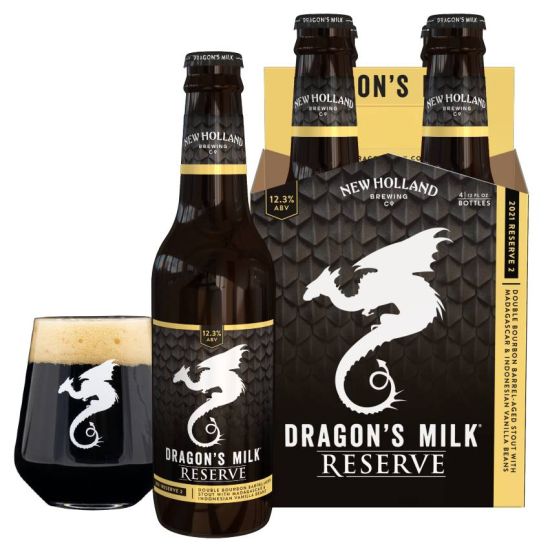 New Holland Brewing Dragon S Milk Reserve 2 Barrel Aged Stout With Vanilla 4 Pack Of 12 Oz Bottles New Holland Brewing Dragon S Milk Reserve 2 Barrel Aged Stout With Vanilla 4 Pack Of 12 Oz Bottles