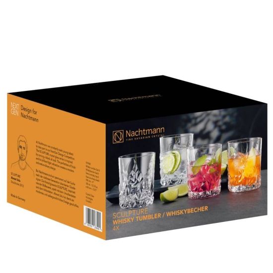 Nachtmann - Sculpture Crystal Whiskey Tumblers / Set of 4
