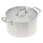 American Kitchen Cookware - 8 Qt. Covered Stock Pot / Stainless Steel