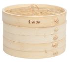 Helen's Asian Kitchen 10-Inch Bamboo Steamer 3-Piece Set