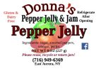 Donna's Jelly & Jam - Sweet Pepper Jelly / 8 oz.