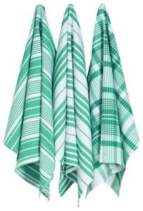 Now Designs Peacock Green Dishtowels S/3