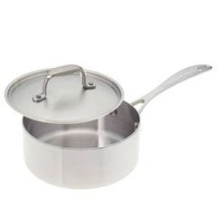 American Kitchen Cookware - 2 Qt. Covered Saucepan / Stainless Steel
