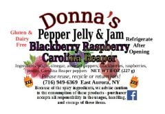 Donna's Jelly & Jam - Black Raspberry Carolina Reaper Preserves / 8 oz.