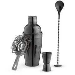 True 4pc Barware Set / Gunmetal Finish