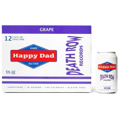 Happy Dad Seltzer Death Row Records Grape / 12-pack of 12 oz. cans