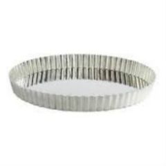 Gobel 9x1" Round Fluted Quiche/Tart Pan with Removable Bottom