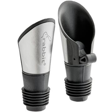 Rabbit Stainless Steel Pourer/Stopper Set