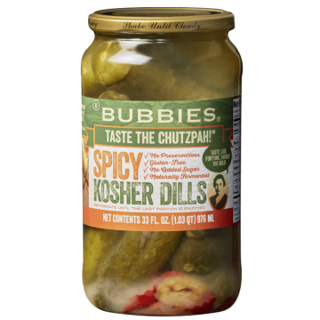 Bubbies Spicy Kosher Dill Pickles