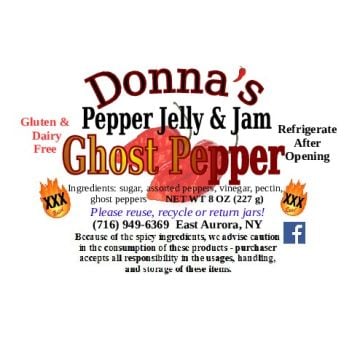 Donna's Jelly & Jam - Ghost Pepper Jelly / 8 oz.