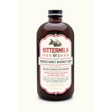 Bittermilk #3 Smoked Honey Whiskey Sour Cocktail Mixer / 17 oz.