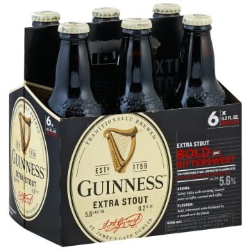 Guinness Extra Stout / 6-pack of 11.2 oz. bottles