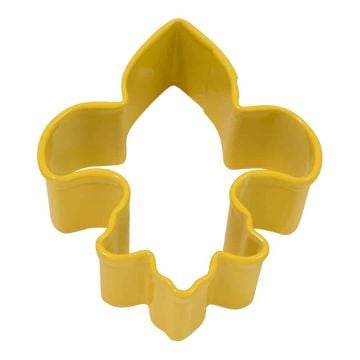 R & M- Cookie Cutter Mini Fleur De Lis/ Yellow