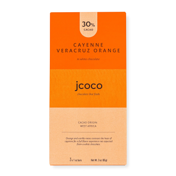 Jcoco Cayenne Veracruz Orange White Chocolate 30%