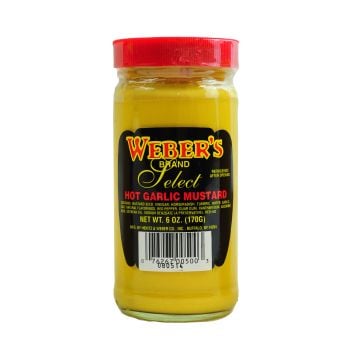 Webers Hot Garlic Mustard 6 OZ