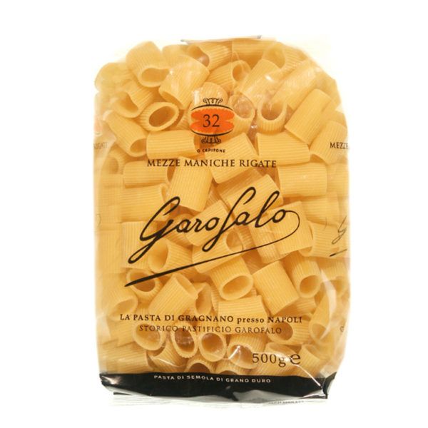 Garofalo Mezze Maniche Rigate Pasta 16 Oz